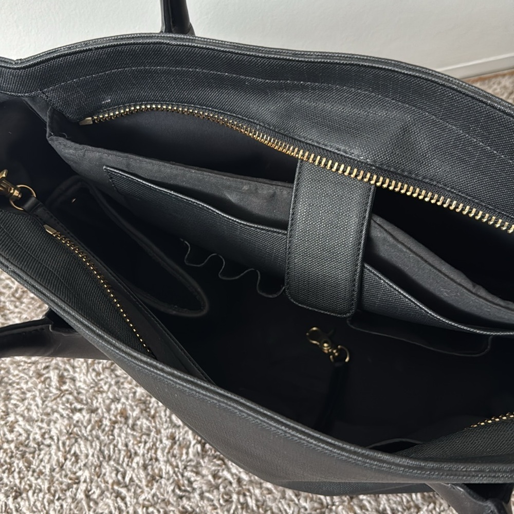Dagne Dover Signature Tote in Onyx Black - Picture 9 of 11